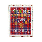 Personalized Gift Tartan Plaid Blanket Clan Wishart With Christmas Cookie Baking Crew Christmas Gift Blanket, Plaid Blanket, Christmas Fleece Blanket, Christmas Blanket, Tartan Blanket, Scottish Blanket, Scotland Blanket, Family Name Blanket, Custom Blanket, Personalized Blanket