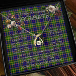 To My Beautiful Soulmate Necklace In Your Eyes I Have Found My Home Clan Arnott Tartan Wishbone Dancing Necklace