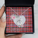 Rising Phoenix Necklace - Valentine Necklace Clan Meikle Tartan Gift for Girlfriend, Gift for My Wife Rising Phoenix Necklace