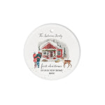 Scotstee Shop - Personalize Name Family First Christmas New Home Ceramic Ornament