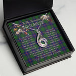 To My Beautiful Soulmate Necklace In Your Eyes I Have Found My Home Clan Shaw Modern Tartan Rising Phoenix Necklace