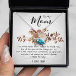 Opal Turtle Necklace - Mom Necklace, Mom Gift From Daughter, Mother Day Necklace Meaningful For Mom Christmas Gift For Mom Neckalce