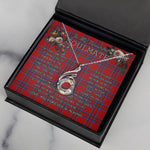 To My Beautiful Soulmate Necklace In Your Eyes I Have Found My Home Clan Rait Tartan Rising Phoenix Necklace
