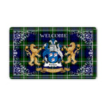 Doormat - Tartan Door Mat The Family Forbes Welcome Mat, Plaid Doormat Scottish