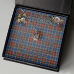 To My Beautiful Soulmate Necklace In Your Eyes I Have Found My Home Clan MacBeth Modern Tartan Crown Pendant Necklace
