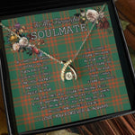 To My Beautiful Soulmate Necklace In Your Eyes I Have Found My Home Clan Menzies Green Ancient Tartan Wishbone Dancing Necklace