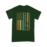 Vintage USA Flag Awesome Since August 1973 46th Birth 4th Of July Shirt 1973 T Shirt - Scotstee Shop
