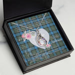 Rising Phoenix Necklace - Valentine Necklace Clan Ferguson Ancient Tartan Gift for Girlfriend, Gift for My Wife Rising Phoenix Necklace