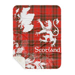 Sherpa Blanket - Tartan Blanket Thistle and Lion Scottish Clan Grant Weathered Plaid Blanket, plaid sherpa blanket queen,purple sherpa blanket,queen sherpa blanket,queen size sherpa blanket,red sherpa blanket,scottish tartan blankets,sherpa blanket,sherpa christmas blanket