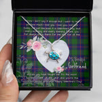 Sea Turtle Necklace Gift for My Beautiful Girlfriend Valentines Necklace Clan Shaw Modern Tartan Blue Turtle Necklace, Valentine Necklace Gift for Girlfriend Clan Mitchell Ancient Tartan Sunflower Pendant Necklace, Scottish Tartan Jewelry, valentine necklace, necklace girlfriend, necklace for wife, cute necklaces for girlfriend, jewelry for girlfriend, to my soulmate necklace, to my future wife necklace