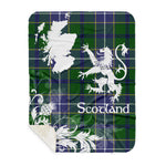 Sherpa Blanket - Tartan Blanket Thistle and Lion Scottish Clan Wishart Hunting Plaid Blanket, plaid sherpa blanket queen,purple sherpa blanket,queen sherpa blanket,queen size sherpa blanket,red sherpa blanket,scottish tartan blankets,sherpa blanket,sherpa christmas blanket