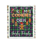 Personalized Gift Tartan Plaid Blanket Clan Inglis Modern With Christmas Cookie Baking Crew Christmas Gift Blanket, Plaid Blanket, Christmas Fleece Blanket, Christmas Blanket, Tartan Blanket, Scottish Blanket, Scotland Blanket, Family Name Blanket, Custom Blanket, Personalized Blanket