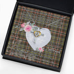 Gift For My Beautiful Girlfriend Necklace Valentine Necklace Clan Scott Weathered Tartan Cross Dancing Necklace Scottish Tartan Jewelry