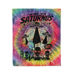 Scotstee Shop - Scotstee Shop Blanket Attack from Saturnus - Funny Alien Tie Dye Hippie Fleece Blanket