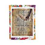 Scotstee Shop - Personalized Letter To My Husband Lovely Quotes Gift Fleece Blanket