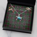 Sea Turtle Necklace To My Beautiful Soulmate Necklace In Your Eyes I Have Found My Home Clan Carruthers Tartan Blue Turtle Necklace