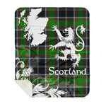 Sherpa Blanket - Tartan Blanket Thistle and Lion Scottish Clan Webster Plaid Blanket, plaid sherpa blanket queen,purple sherpa blanket,queen sherpa blanket,queen size sherpa blanket,red sherpa blanket,scottish tartan blankets,sherpa blanket,sherpa christmas blanket