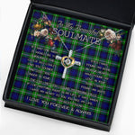 To My Beautiful Soulmate Necklace In Your Eyes I Have Found My Home Clan Bannerman Tartan Cross Dancing Necklace