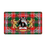 Doormat - Tartan Door Mat The Family Dalzell Welcome Mat, Plaid Doormat Scottish