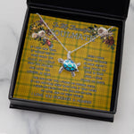 Sea Turtle Necklace To My Beautiful Soulmate Necklace In Your Eyes I Have Found My Home Clan Houston Tartan Blue Turtle Necklace