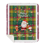 Personalized Gift Tartan Plaid Blanket Clan MacMillan Ancient With Funny Santa Snowman Reindeer Merry Christmas Gift Sherpa Blanket, blue plaid sherpa blanket,blue tartan sherpa blanket,Buchan,buffalo plaid sherpa blanket,christmas sherpa blanket,Christmas Throw Blanket