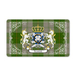 Doormat - Welcome Mat Scottish Cunningham Dress Green Dancers Tartan Door Mat, Plaid Doormat