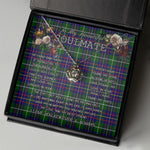 To My Beautiful Soulmate Necklace In Your Eyes I Have Found My Home Clan Inglis Tartan Crown Pendant Necklace