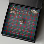 To My Beautiful Soulmate Necklace In Your Eyes I Have Found My Home Clan Jardine Dress Tartan Crown Pendant Necklace