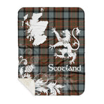 Sherpa Blanket - Tartan Blanket Thistle and Lion Scottish Clan MacLaren Weathered Plaid Blanket, plaid sherpa blanket queen,purple sherpa blanket,queen sherpa blanket,queen size sherpa blanket,red sherpa blanket,scottish tartan blankets,sherpa blanket,sherpa christmas blanket