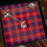 To My Beautiful Soulmate Necklace In Your Eyes I Have Found My Home Clan Hamilton Tartan Wishbone Dancing Necklace