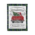 Tartan Blanket Vintage Red Truck with Christmas Tree Family Scottish Clan Forbes plaid blanket, red plaid blanket, buffalo plaid blanket, green plaid blanket, plaid fleece blanket, blue plaid blanket, red tartan blanket, tartan plaid blanket, black and white plaid blanket, , christmas plaid blanket, orange plaid blanket, tartan plaid throw blanket, pink plaid blanket, brown plaid blanket, buffalo check blanket