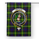 Watson Tartan Garden Flag Watson Modern Tartan Flag Clan Badge Tartan House Flag