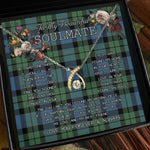 To My Beautiful Soulmate Necklace In Your Eyes I Have Found My Home Clan MacKay Ancient Tartan Wishbone Dancing Necklace