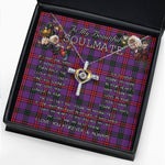 To My Beautiful Soulmate Necklace In Your Eyes I Have Found My Home Clan Montgomery Tartan Cross Dancing Necklace