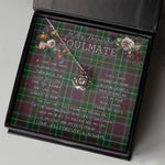 To My Beautiful Soulmate Necklace In Your Eyes I Have Found My Home Clan Crosbie Tartan Crown Pendant Necklace