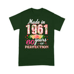 Womens Made In 1961 Design 60 Years Old 60th Birthday Gift Birthday Shirt 60th birthday gifts - Scotstee Shop