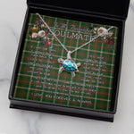 Sea Turtle Necklace To My Beautiful Soulmate Necklace In Your Eyes I Have Found My Home Clan Copeland Tartan Blue Turtle Necklace