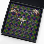 To My Beautiful Soulmate Necklace In Your Eyes I Have Found My Home Clan Whitefoord Tartan Cross Dancing Necklace
