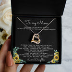 To My Mom Necklace You Are The World Mother Gift Necklace Forever Love Necklace