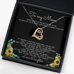 To My Mom Necklace You Are The World Mother Gift Necklace Forever Love Necklace