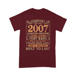Vintage Born In February 2007 Birthday Gift Ideas Birthday Shirt - Scotstee Shop