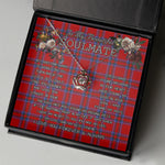 To My Beautiful Soulmate Necklace In Your Eyes I Have Found My Home Clan Rait Tartan Crown Pendant Necklace
