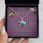 Sea Turtle Necklace To My Beautiful Soulmate Necklace In Your Eyes I Have Found My Home Clan Laing of Archiestown Tartan Blue Turtle Necklace, Valentine Necklace Gift for Girlfriend Clan Mitchell Ancient Tartan Sunflower Pendant Necklace, Scottish Tartan Jewelry, valentine necklace, necklace girlfriend, necklace for wife, cute necklaces for girlfriend, jewelry for girlfriend, to my soulmate necklace, to my future wife necklace