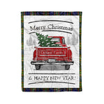 Tartan Blanket Vintage Red Truck with Christmas Tree Family Scottish Clan Clelland plaid blanket, red plaid blanket, buffalo plaid blanket, green plaid blanket, plaid fleece blanket, blue plaid blanket, red tartan blanket, tartan plaid blanket, black and white plaid blanket, , christmas plaid blanket, orange plaid blanket, tartan plaid throw blanket, pink plaid blanket, brown plaid blanket, buffalo check blanket