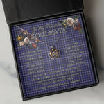 To My Beautiful Soulmate Necklace In Your Eyes I Have Found My Home Clan Fleming Tartan Crown Pendant Necklace