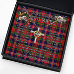 To My Beautiful Soulmate Necklace In Your Eyes I Have Found My Home Clan MacPherson Tartan Cross Dancing Necklace