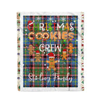 Personalized Gift Tartan Plaid Blanket Clan Stirling With Christmas Cookie Baking Crew Christmas Gift Blanket, Plaid Blanket, Christmas Fleece Blanket, Christmas Blanket, Tartan Blanket, Scottish Blanket, Scotland Blanket, Family Name Blanket, Custom Blanket, Personalized Blanket