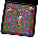 To My Beautiful Soulmate Sunflower Necklace In Your Eyes I Have Found My Home Clan Hopkirk Tartan Jewelry For Girlfriend, Tartan Sunflower Pendant Necklace, Scottish Tartan Jewelry, valentine necklace, necklace girlfriend, necklace for wife, cute necklaces for girlfriend, jewelry for girlfriend, to my soulmate necklace, to my future wife necklace