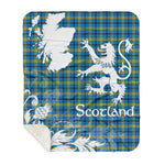 Sherpa Blanket - Tartan Blanket Thistle and Lion Scottish Clan Laing Hunting Plaid Blanket, plaid sherpa blanket queen,purple sherpa blanket,queen sherpa blanket,queen size sherpa blanket,red sherpa blanket,scottish tartan blankets,sherpa blanket,sherpa christmas blanket