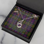 To My Beautiful Soulmate Necklace In Your Eyes I Have Found My Home Clan Donaldson Tartan Rising Phoenix Necklace